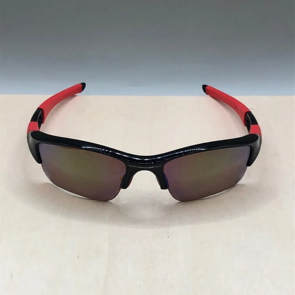 Oakley Flak OO9009-10 Sunglasses Wrap FRAMES ONLY Black Red Unisex.